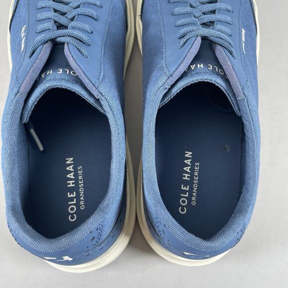 Cole Haan GrandPrø Rally Canvas T-Toe Men’s 11.5 M Blue Casual Sneakers Walking - Picture 8 of 9